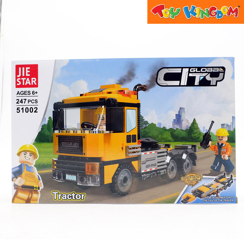 Jie Star Blocks Global City Tractor 247 pcs Building Blocks