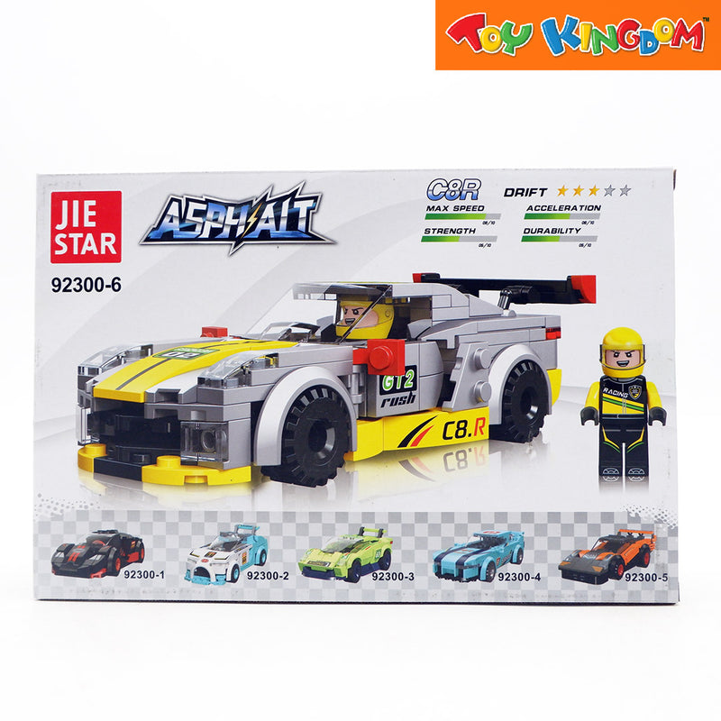 Jie Star Blocks Asphalt C8R 186 pcs Building Blocks