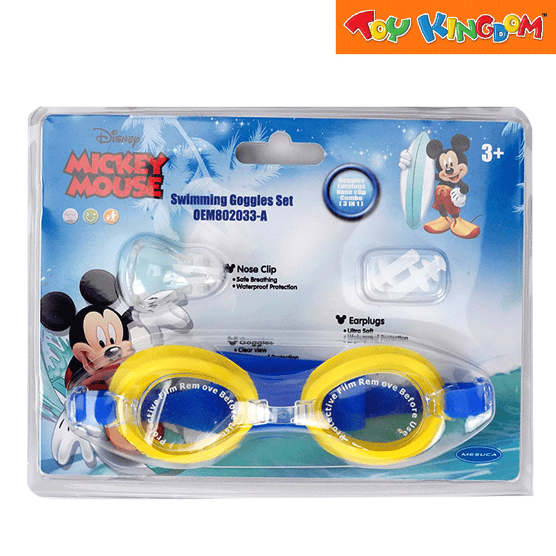 Disney Jr. Mickey Mouse Goggles with Nose Clip and Ear Plug