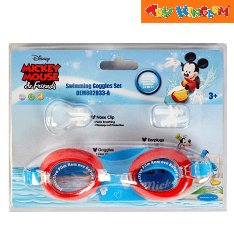 Disney Jr. Mickey Mouse Goggles with Nose Clip and Ear Plug