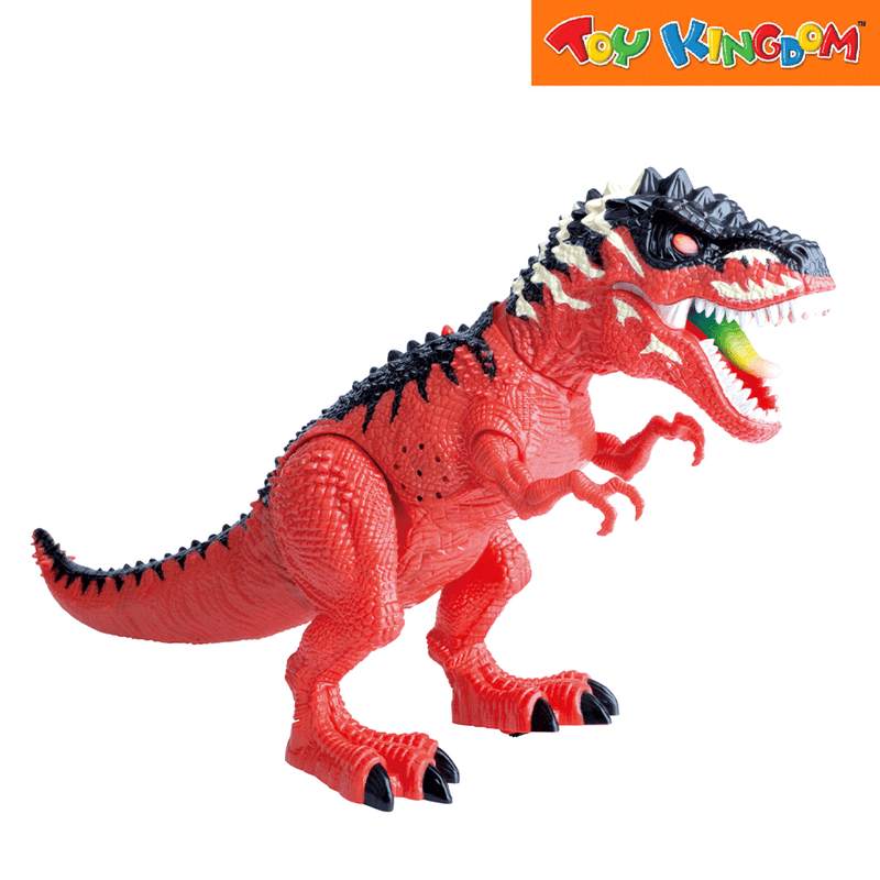 Stomp and Chomp T-Rex Red and Black Battery Operated Dinosaur