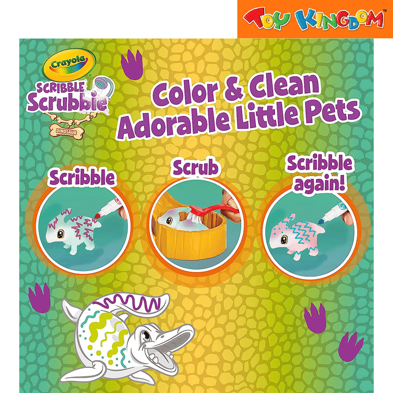 Crayola Scribble Scrubbie Color & Clean Adorable Little Pets Playset