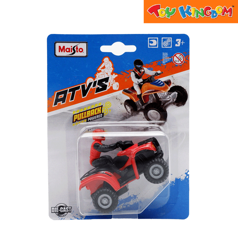 Maisto ATV's Red with Red Vest Die-cast Vehicle