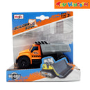 Maisto Fresh Metal Builder Zone Dump Truck Orange Silver Die-cast