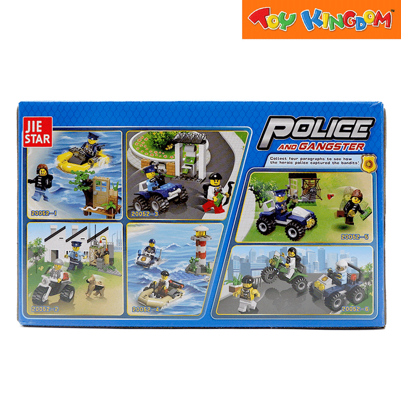 Jie Star Blocks Police & Gangster Chemical Factory Robbery 62 pcs Building Blocks