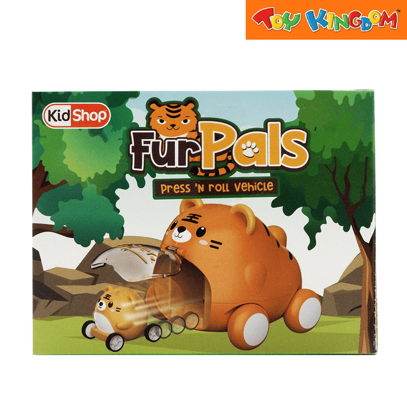 KidShop Fur Pals Tiger Press 'n Roll Vehicle
