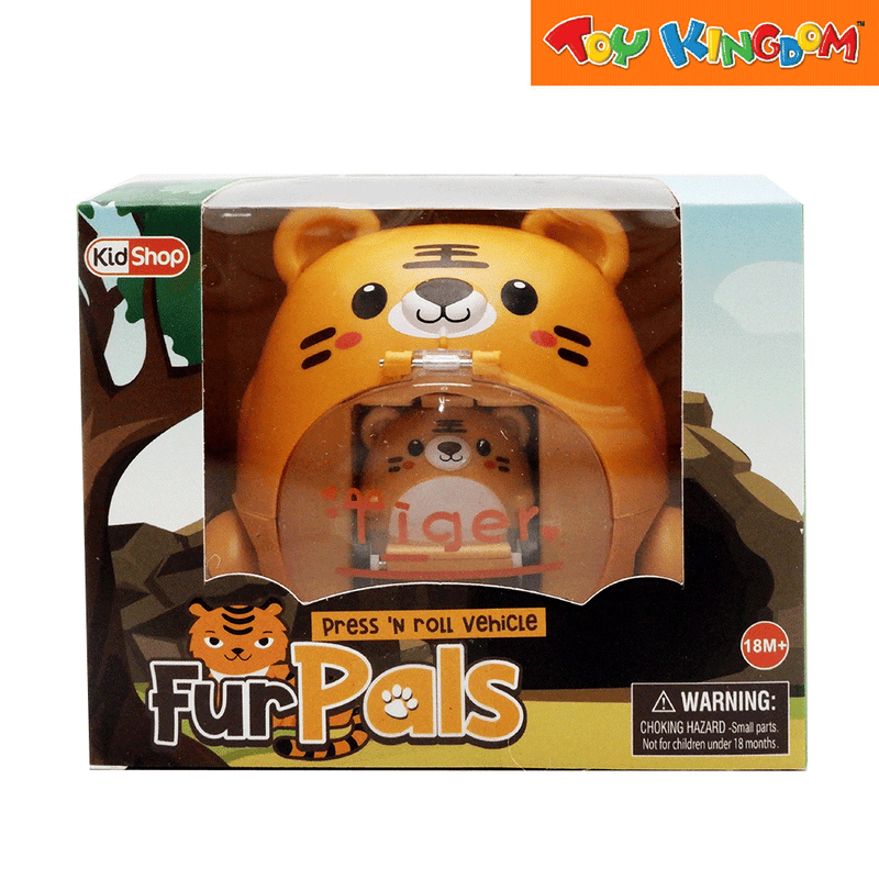 KidShop Fur Pals Tiger Press 'n Roll Vehicle