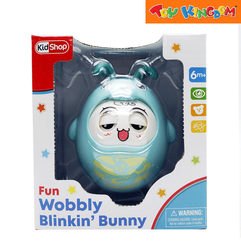 KidShop Blue Fun Wobbly Blinkin' Bunny