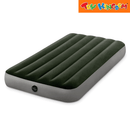 Intex Twin Dura-Beam Prestige Downy Standard Air Mattress with Battery Pump