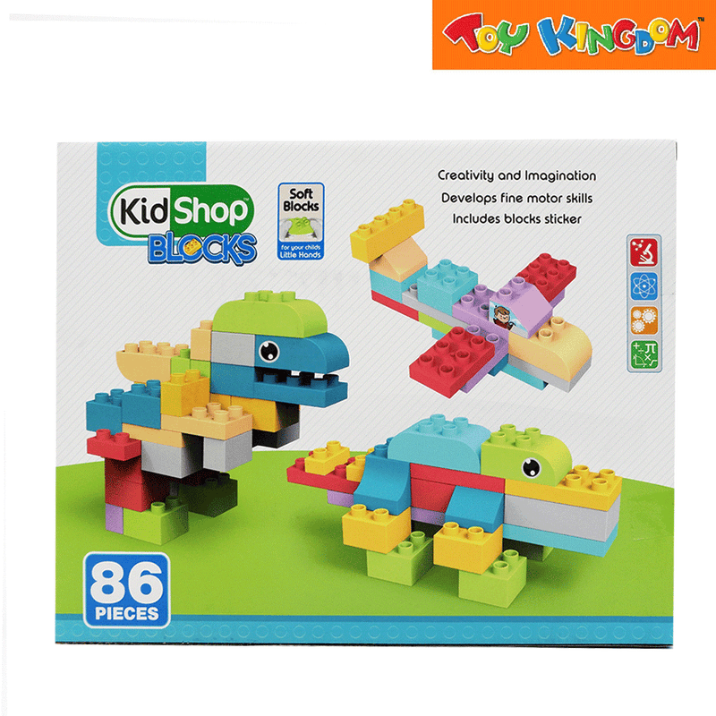 KidShop 86 pcs Soft Building Blocks