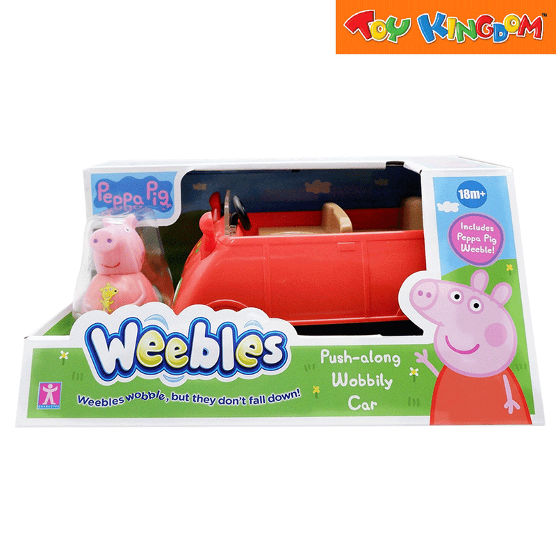 Weebles Peppa Pig Push-Along Wobbily Car
