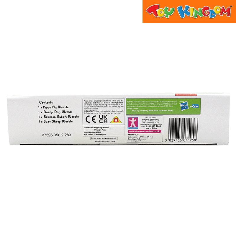 Weebles Peppa Pig 4 Pack Figures