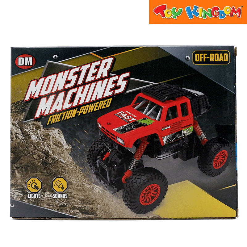 Dream Machine Monster Machines Off-Road Red Friction-Powered Vehicle
