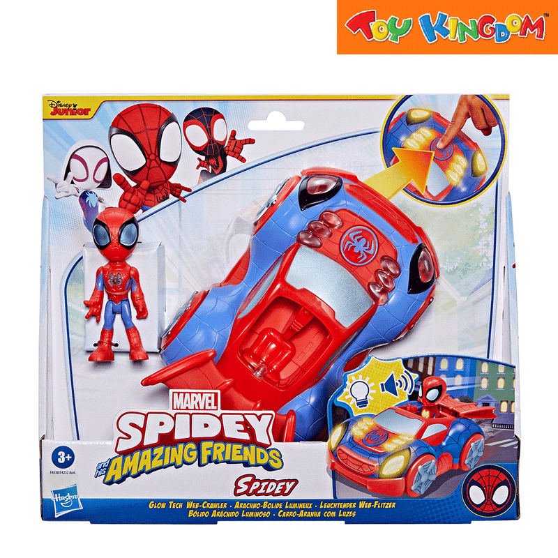 Disney Jr. Marvel Spidey and His Amazing Friends Spidey Glow Tech Web-Crawler
