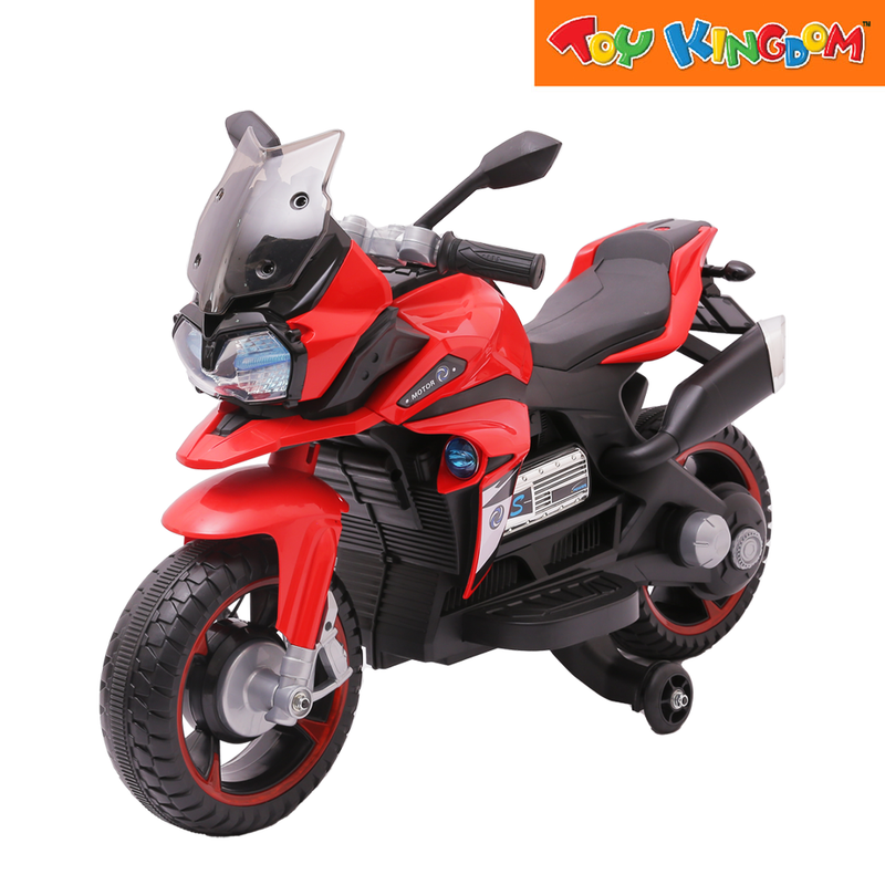 2022 Jr Motorsport Led Light WHL Red Motorcycle Ride-On