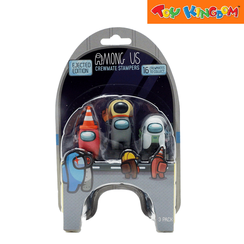 Among us Crewmate Red, Gray and Light Gray 3 Pack Stamper Set