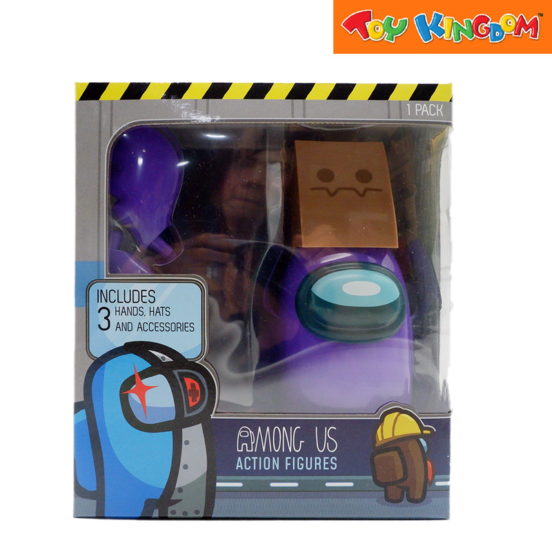 Among Us Purple with Brown Hat Playset