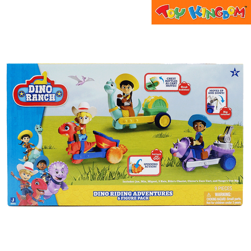 Dino Ranch Dino Riding Adventures 6 Pack Figure