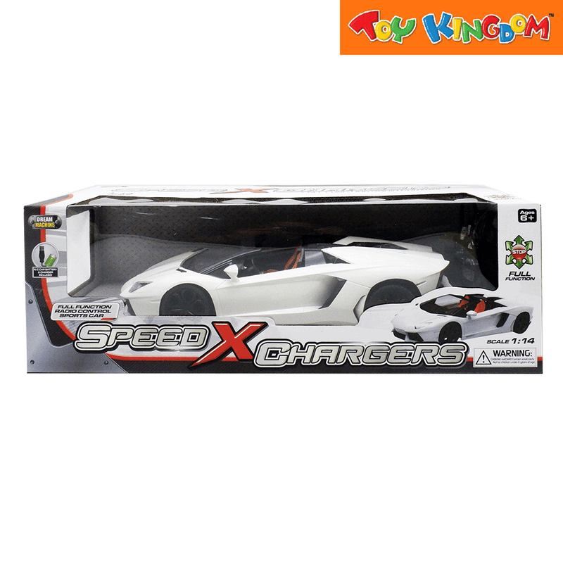 Dream Machine Speed X Chargers White 1:14 Scale Remote Control Vehicle