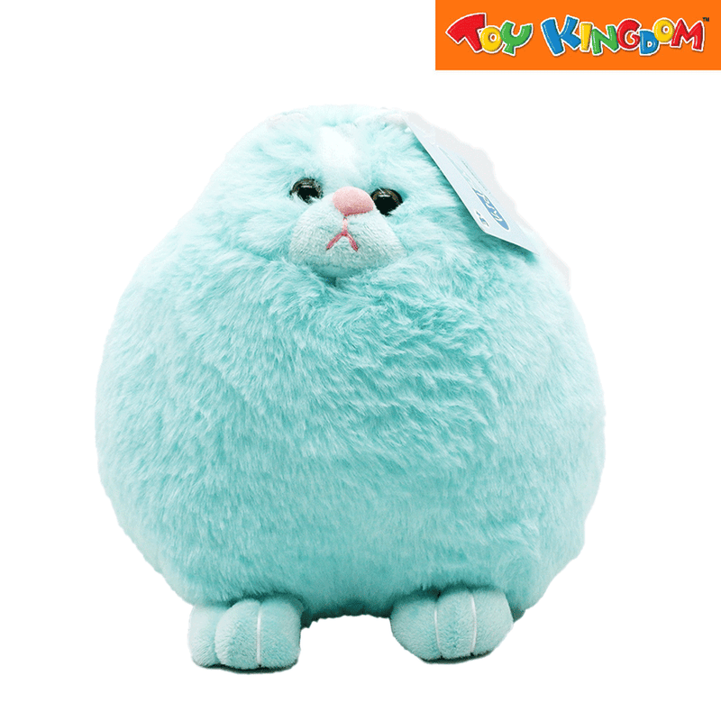 KidShop Fat Cat Light Blue 25 cm Stuffed Toy Toy Kingdom