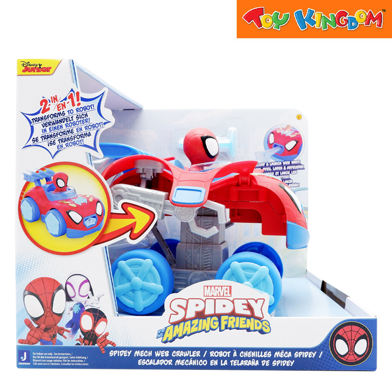 Disney Jr. Marvel Spidey and His Amazing Friends Spidey Mech Web Crawler Vehicle
