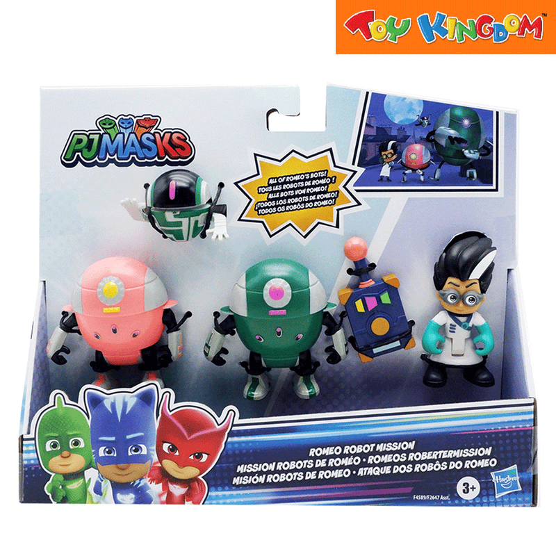 PJ Masks Romeo Robot Mission 4 Pack Action Figures