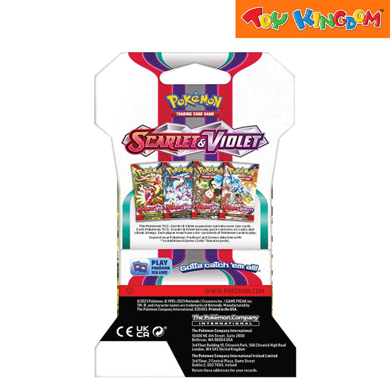 Pokemon Scarlet and Violet Sleeved Booster Pack 4 Sets Trading Card Game