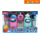Among Us Pink and Light Blue Action Figures