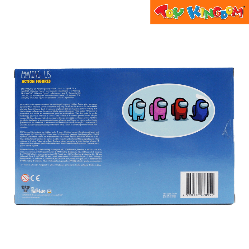 Among Us Pink and Light Blue Action Figures Toy Kingdom