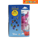 Among Us Pink and Light Blue Action Figures