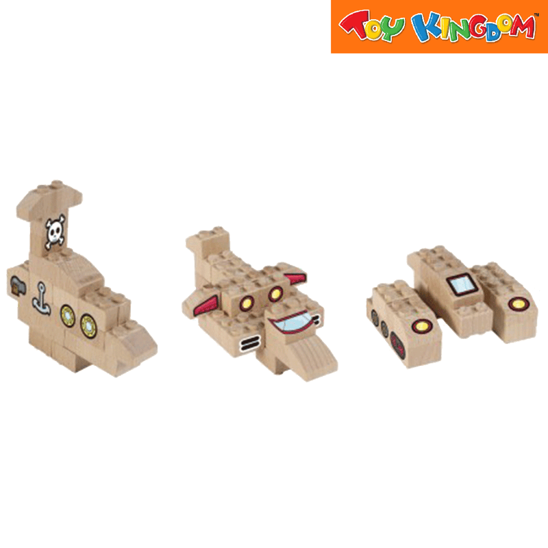 FabBrix Transportation Wooden Bricks