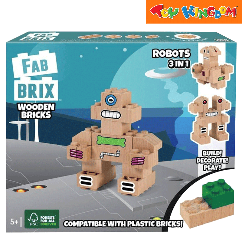 FabBrix Robots Wooden Bricks