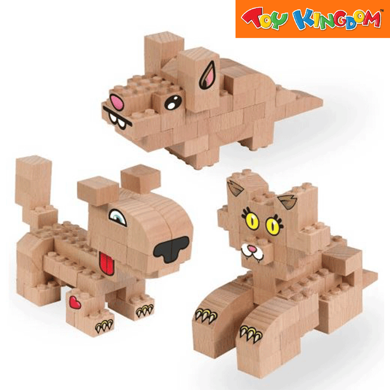 FabBrix Pet 3-in-1 Wooden Bricks