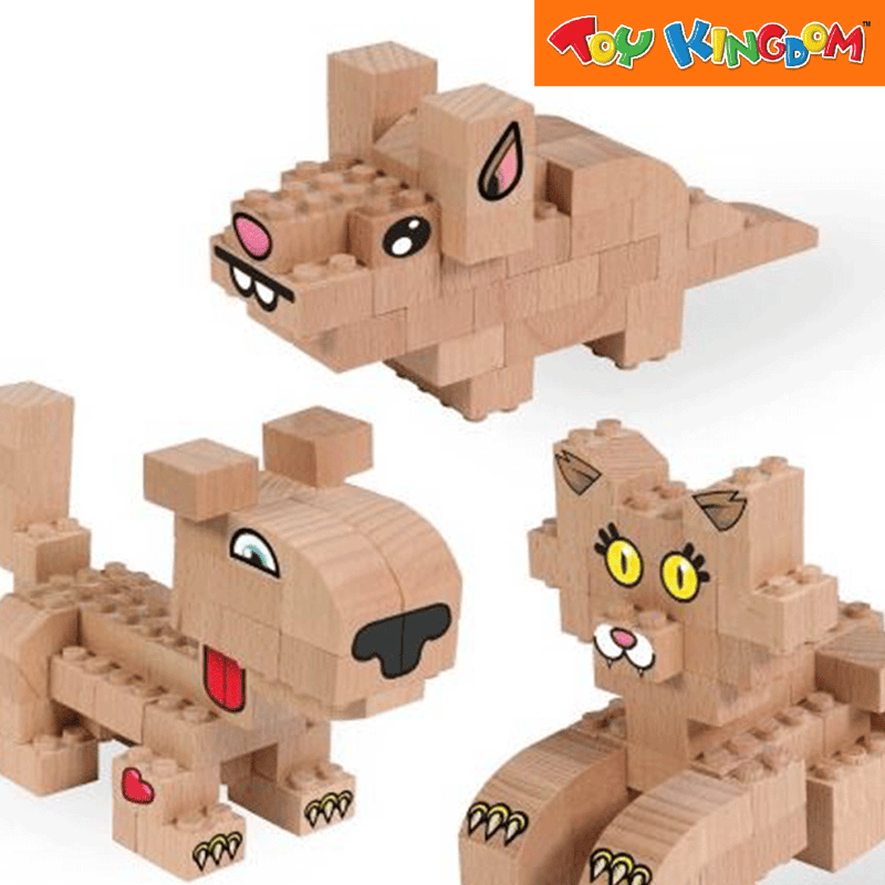 FabBrix Pet 3-in-1 Wooden Bricks