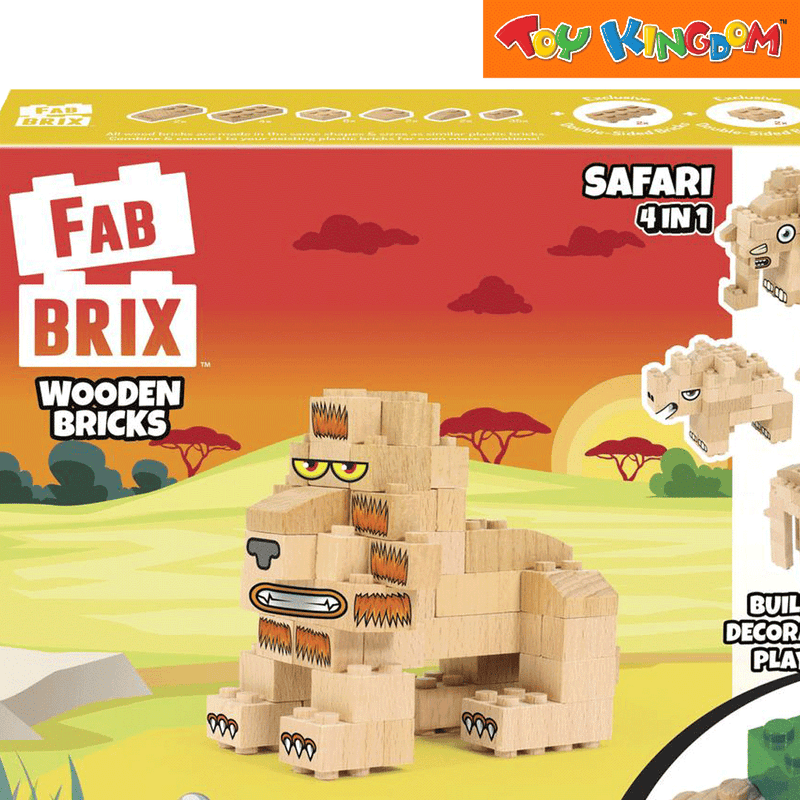 FabBrix Safari Wooden Bricks
