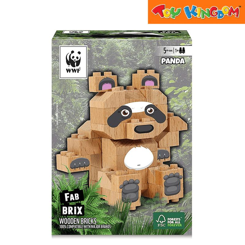 FabBrix WWF Panda Wooden Bricks