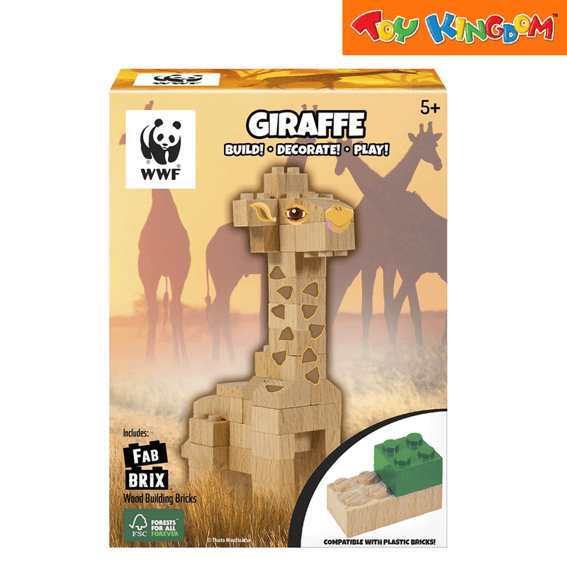 FabBrix WWF Giraffe Wooden Bricks