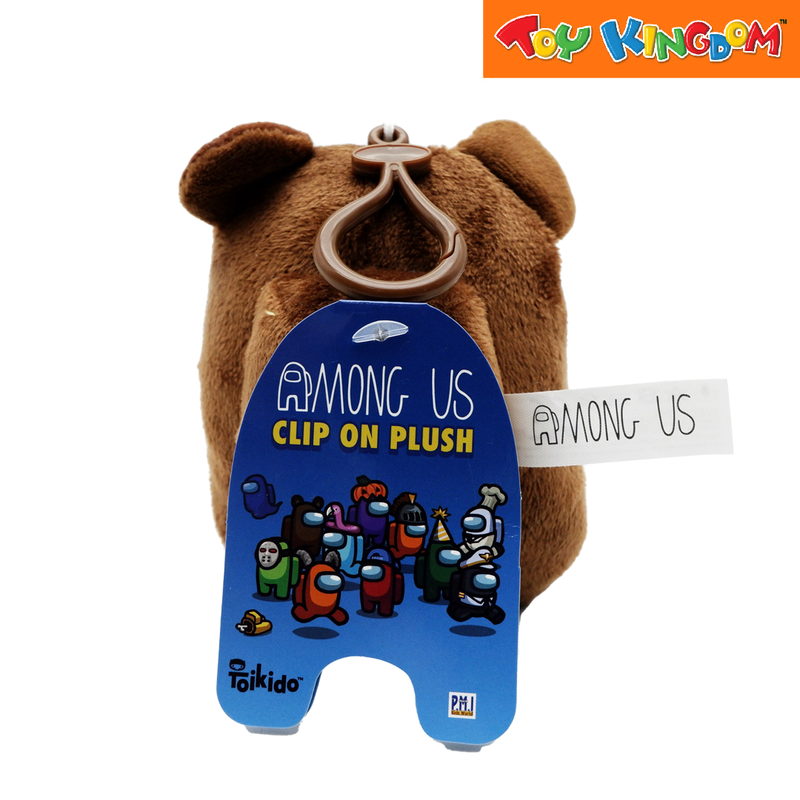 Among Us Clip On Plush Brown Stuffed Toy