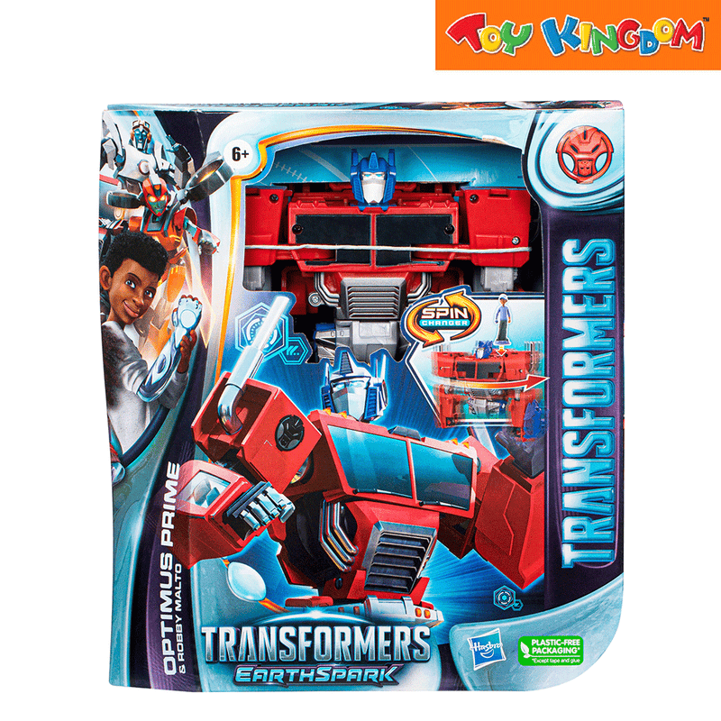 Transformers Earthspark Terran Spinchanger Mark Op and Robby Malto Action Figure