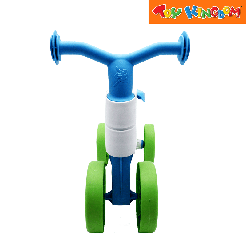 Chillafish ItsiBitsi 4-Wheel First Ride-On Blue and White Balance Training Bike