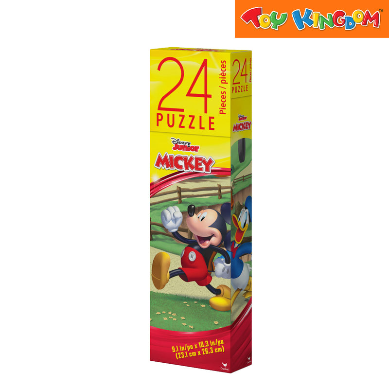 Cardinal Games Disney Jr. Mickey, Donald Duck and Goofy Tall Tower Box 24 pcs Puzzle Set