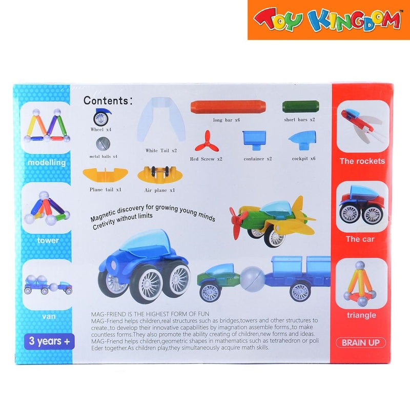 Young Mindz Young Mindz Magnetic Discovery Drive and Fly 30 pcs Magnetic Building Toy