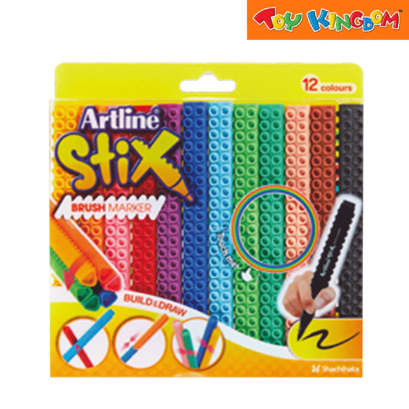 Artline Stix 12 pcs Brush Marker