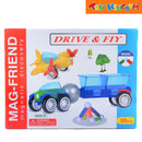 Young Mindz Magnetic Discovery Drive and Fly 30 pcs Magnetic Building Toy