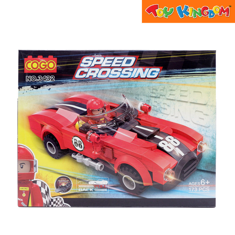 Cogo Speed Crossing Racing Car Building Blocks