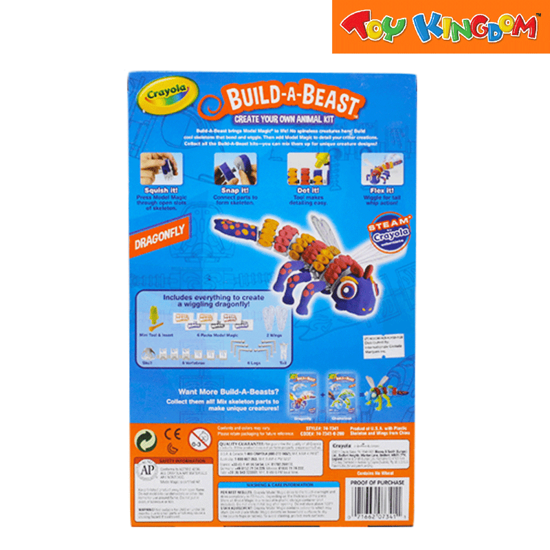 Crayola Build a Beast Dragonfly Craft Kit Toy Kingdom