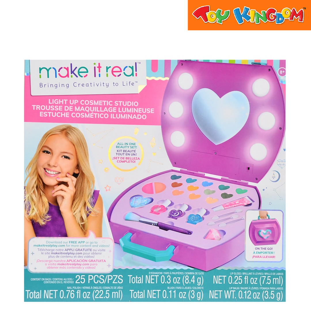 Make It Real Light Up Cosmetic Studio Set Toy Kingdom