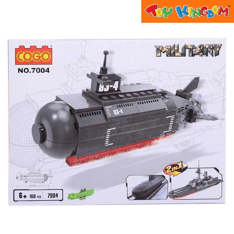 Cogo Military Submarine Building Blocks