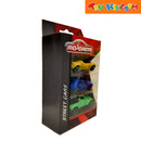 Majorette Street Cars Yellow, Blue and Green 3 Pack Die-cast Vehicle