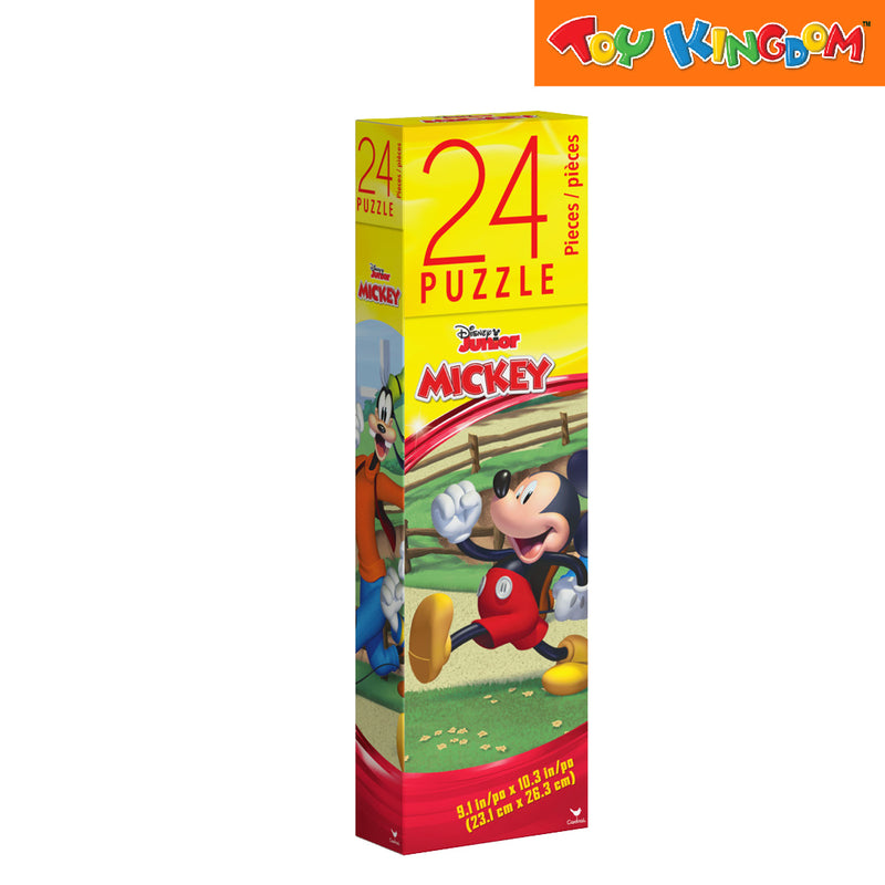 Cardinal Games Disney Jr. Mickey, Donald Duck and Goofy Tall Tower Box 24 pcs Puzzle Set